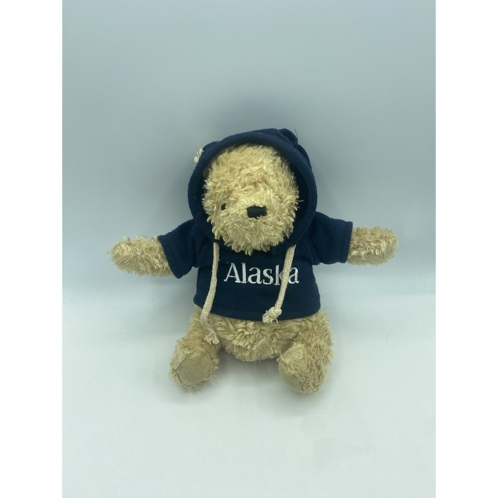 Disney Winnie the Pooh Plush Alaska Navy Blue Hoodie Souvenir Bear